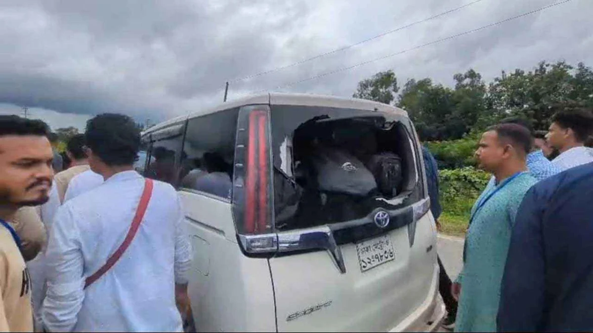 সিলেটে এনসিপির গাড়িবহরে হামলা
